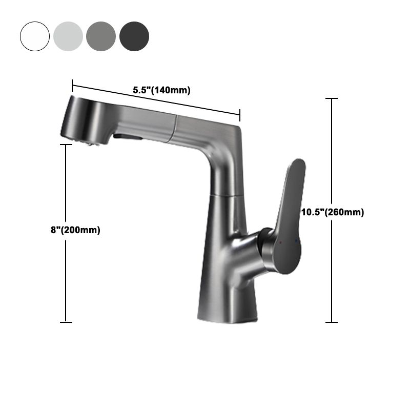 1-Handle Brushed Nickel Widespread Faucet Single Hole Bathroom Vessel Faucet with Brass