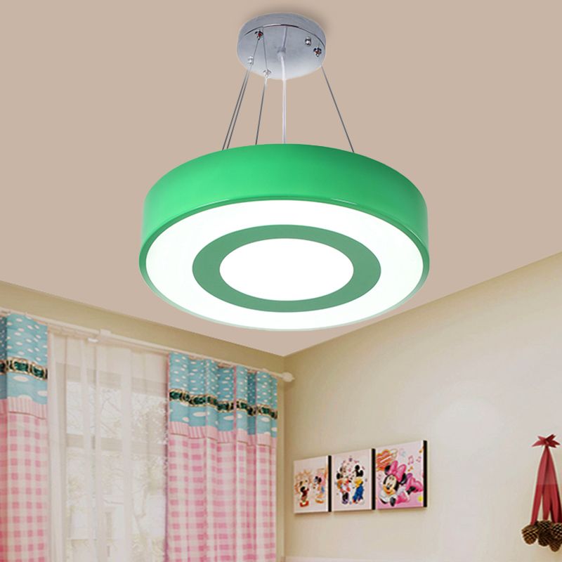 Macaron Colored Lollipop Hanging Light Kids Acrylic LED Pendant Light for Nursing Room