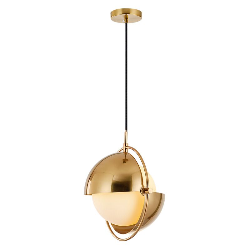 Contemporary Pendant Lighting Fixture Spherical Ceiling Pendant Light with Glass Shade