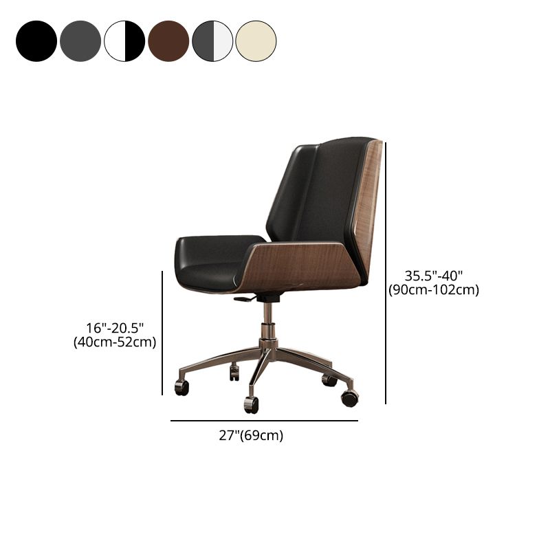 Executive Ergonomic Computer Chair Silver Metal Base Contemporary Office Chair