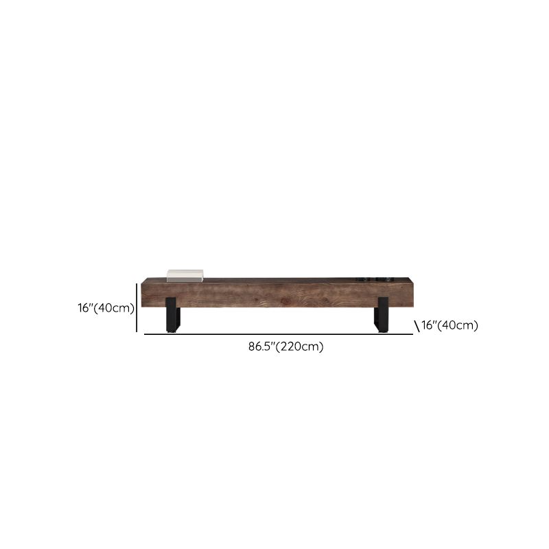 Wooden TV Media Console Industrial Stand Console for Living Room