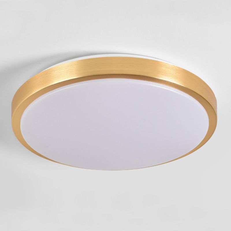 Modern Simple LED Ceiling Lamp Aluminium Circular Flush Mount for Corridor