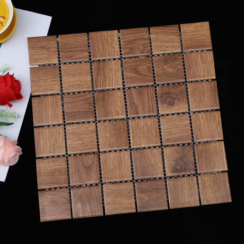 Grid Mosaic Sheet Wall & Floor Tile Mixed Material Outdoor Wall Tile