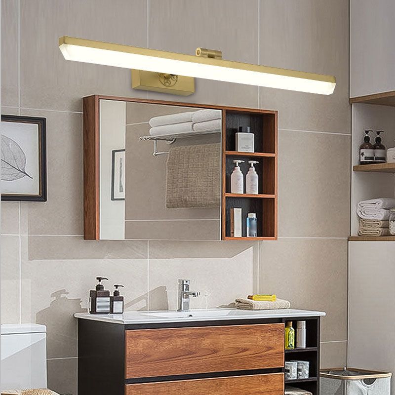 Modern Simplicity Elongated Vanity Light Fixture Acrylic Wall Lighting Fixtures for Bathroom