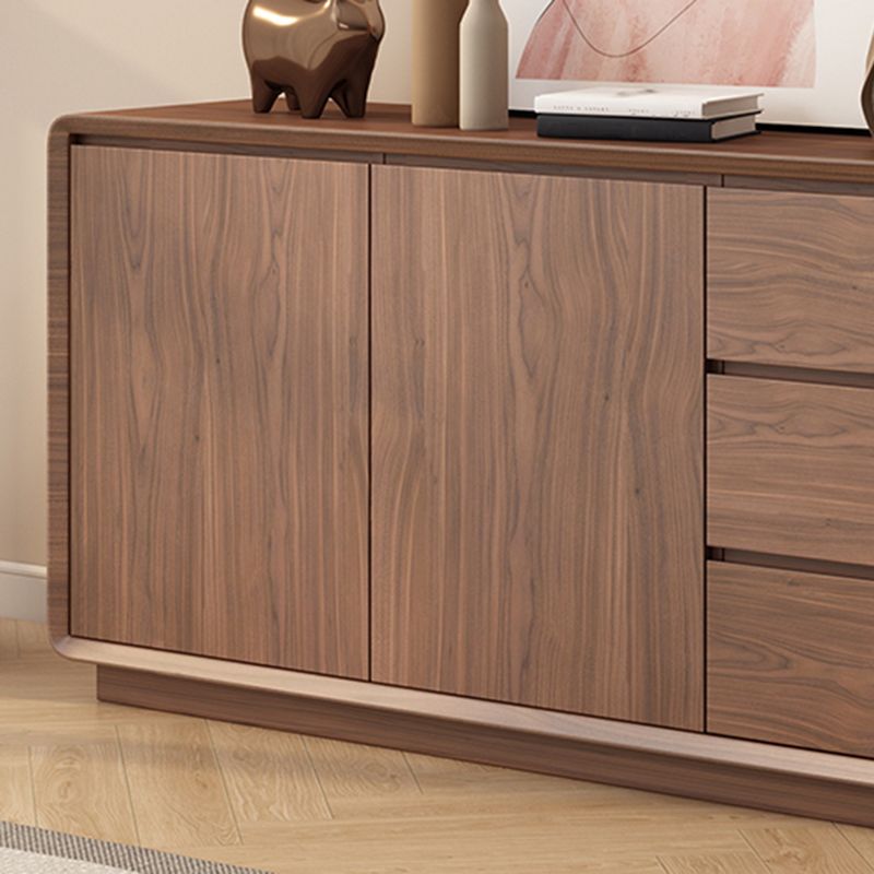 Modern Style Wood Sideboard Cabinet with Cabinets and Drawers