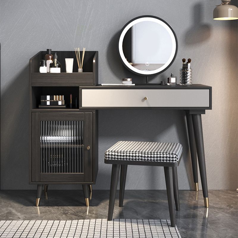 Nordic 1-Drawer Retractable Dressing Table, 46.5W X 15D X 37.4H