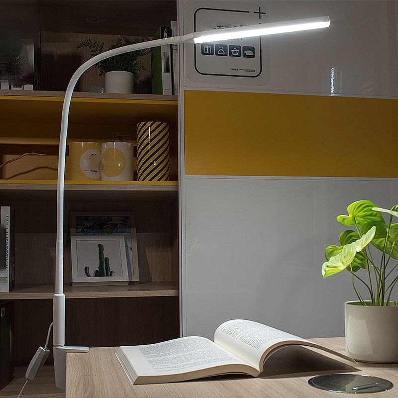 USB Table Lamp with Clamp-on, Metal and Plastic  Table Light for Bedroom