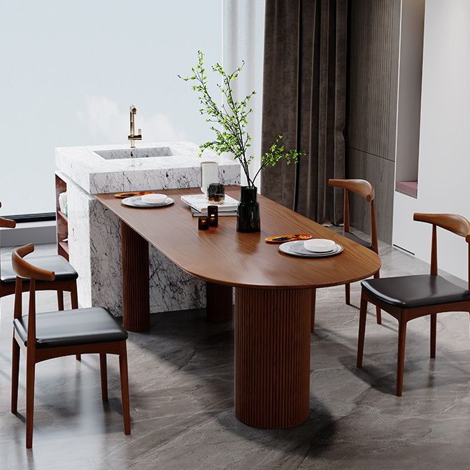 Modern Solid Wood Dining Table 3 Legs  Dining Table for Home Use