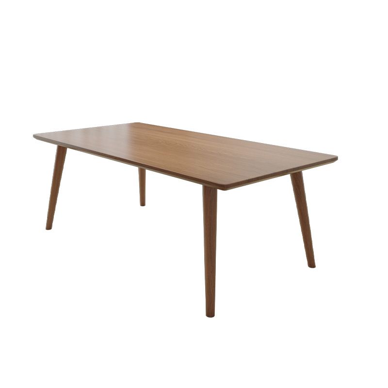 Modern Solid Wood Writing Desk 29.53-inch Tall Office Desk with Parsons Base