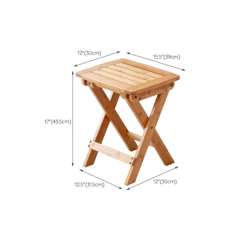 Student Table with with Kids Hutch in Natural Bamboo Foldable Desk