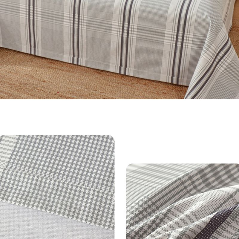 Non-Pilling Sheet Set Cotton Fade Resistant Breathable Soft Bed Sheet Set