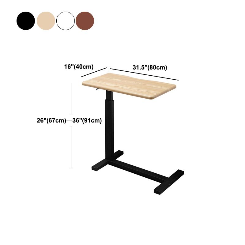 26.4-Inch Modern Hight Adjustable Desk Four-Tone Color Office Desk with Caster Wheels