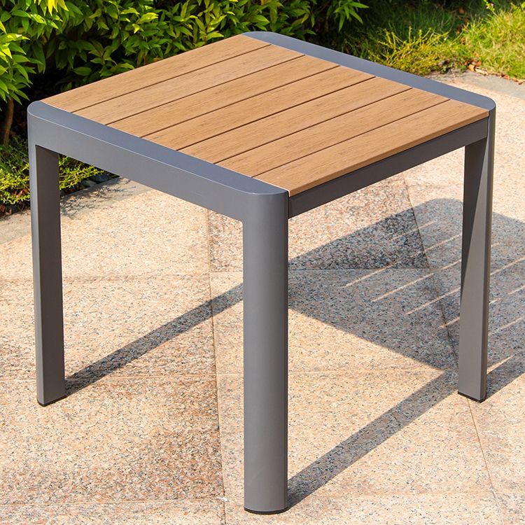 Modern Outdoor Aluminum Frame Dining Table Rectangle/Square Patio Table