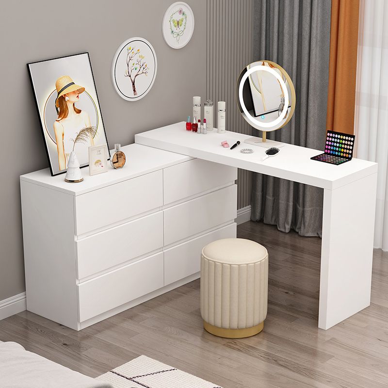 Contemporary with Drawer Wooden Bedroom Makeup Vanity Desk Table