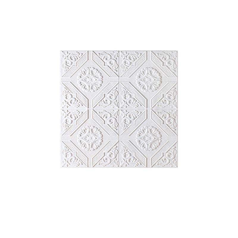 Modern Style XPE Foam Wall Paneling Square 3D Relief Waterproof Wall Paneling