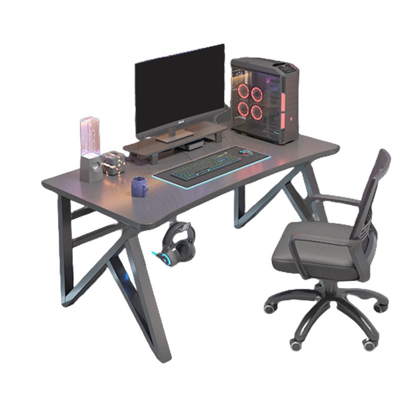 Contemporary Computer Desk Cable Management Rectangular Gaming Desk