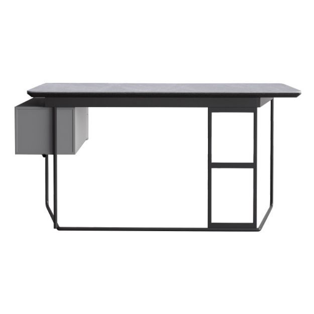 Contemporary Style Office Desk Home and Office Writing Desk with 2-drawer