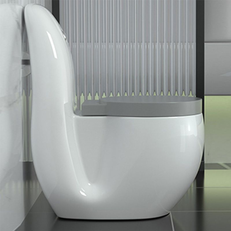 Contemporary Siphon Jet Flush Toilet Floor Mounted Urine Toilet for Bathroom