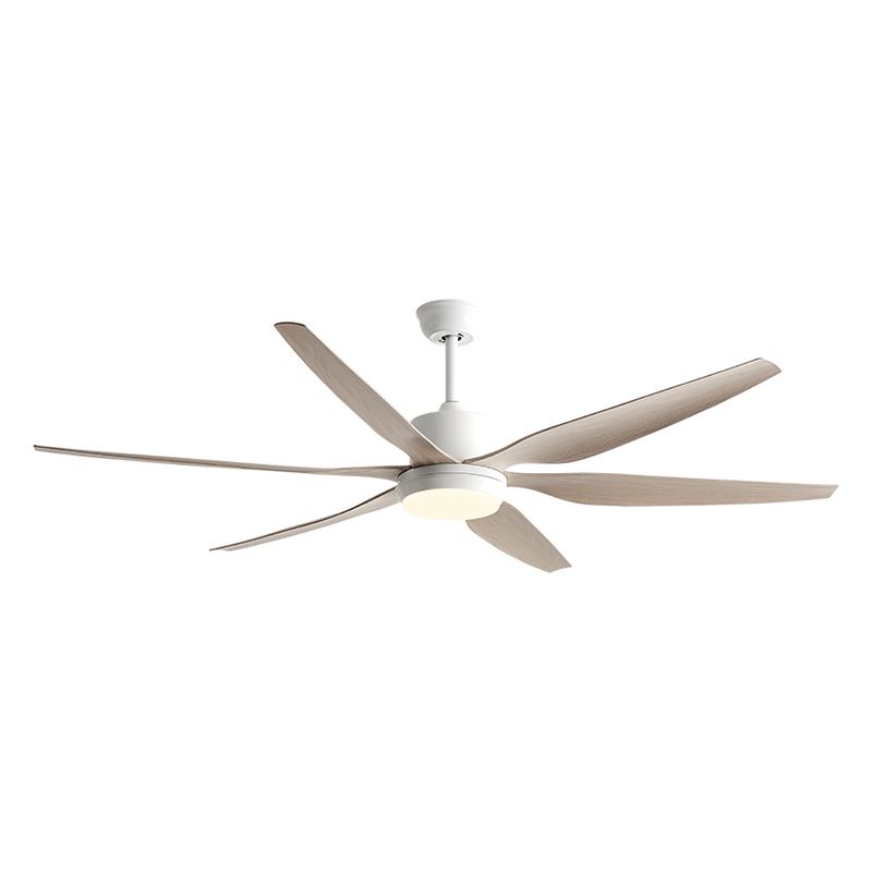 Simple Style LED Ceiling Fan 6-Blade Fan Lighting for Dining Room