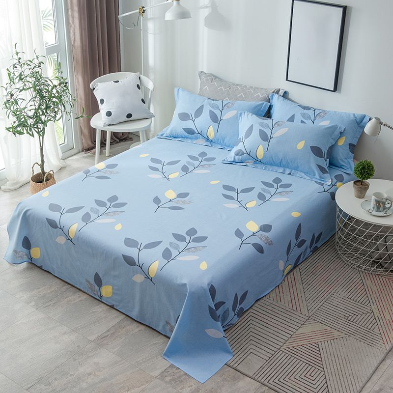 Cotton Fitted Sheet One Piece Summer Style Bedroom Simple Bed Sheet