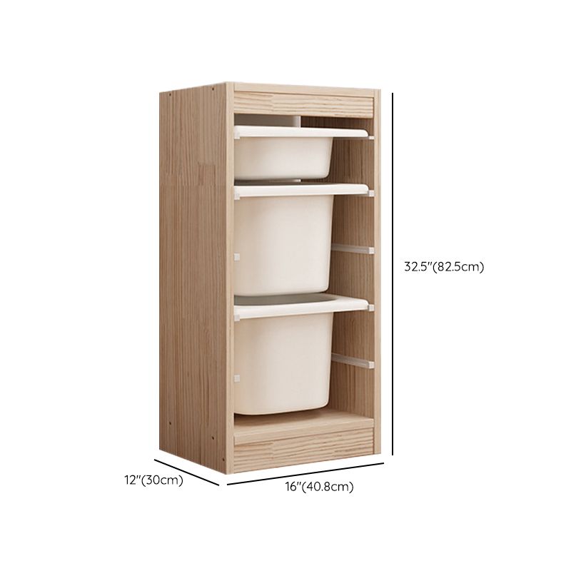 Contemporary Solid Wood Chip Resistant Standard Kids Bookcase