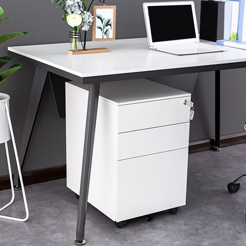 Modern Filing Cabinet Drawers Storage Metal File Cabinet with Castors for Home Office