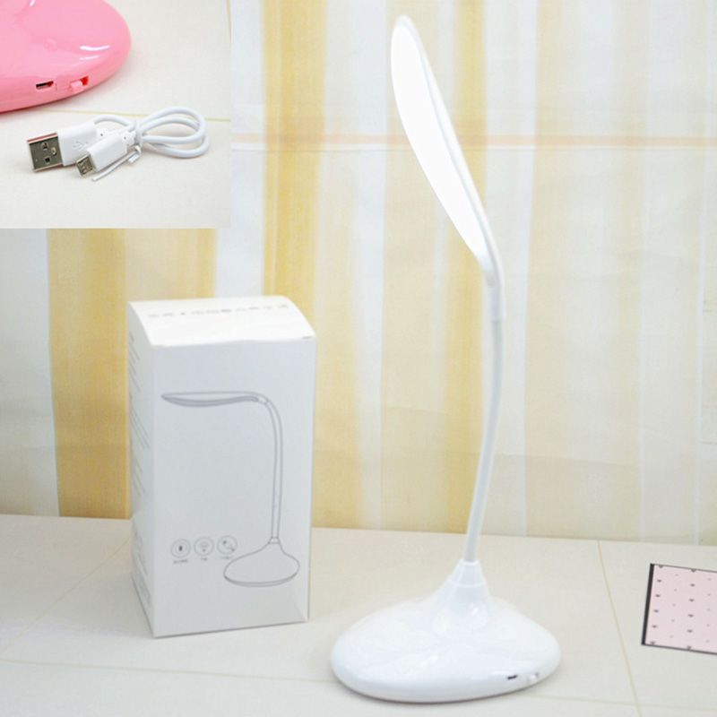 USB Charging Mini LED Table Lamp Macaroon Style Eye Protection Reading Light for Bedroom