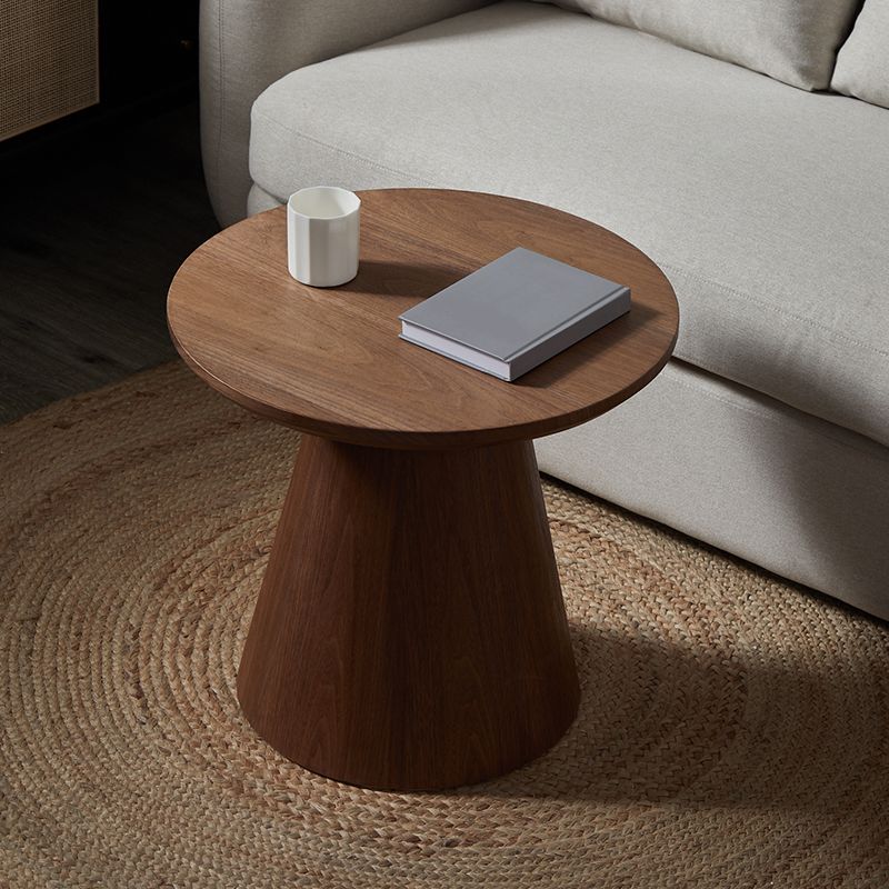 Nordic Style Cocktail Table Pine Material Multicolor Choice Round Coffee Table