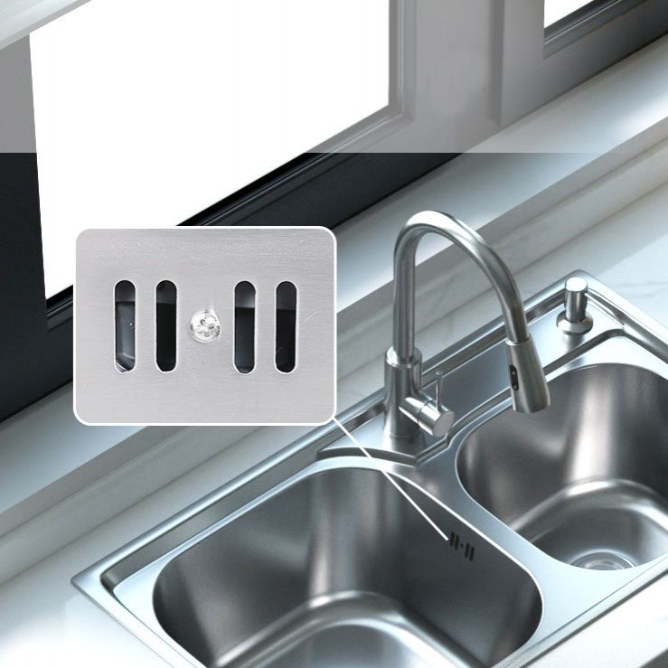 Modern Style Kitchen Sink Stainless Steel Noise-cancelling Design Kitchen Double Sink