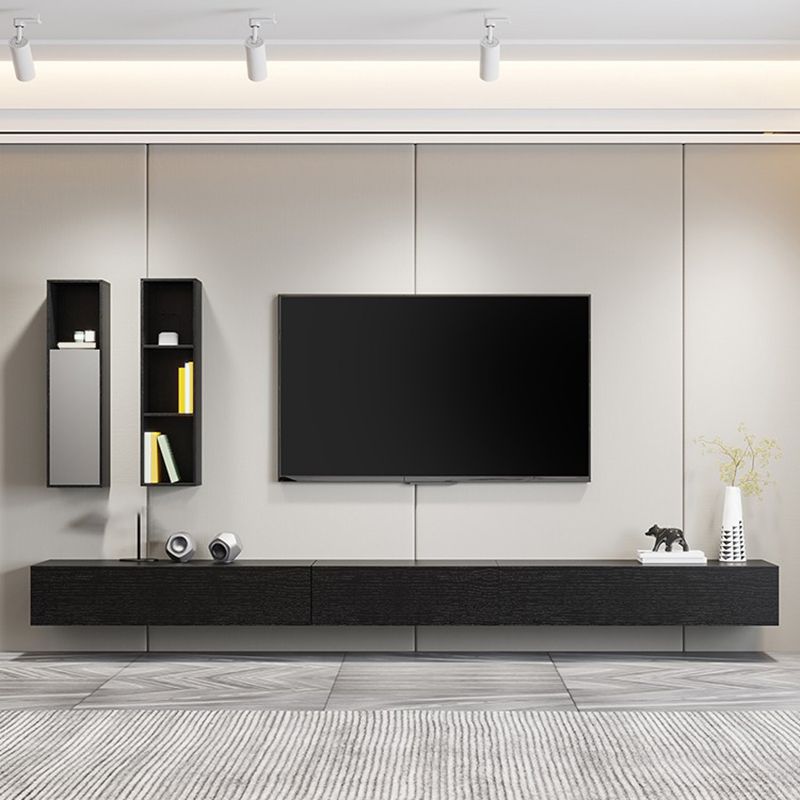 Contemporary TV Media Stand Wooden TV Stand Console for Living Room