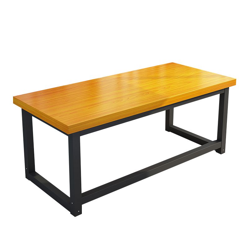 Industrial Solid Wood Office Desk 29.53" Tall Rectangular Writing Desk