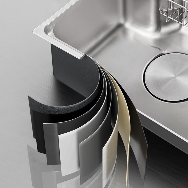 Contemporary Kitchen Sink Set Stainless Steel Friction Resistant Kitchen Sink Set