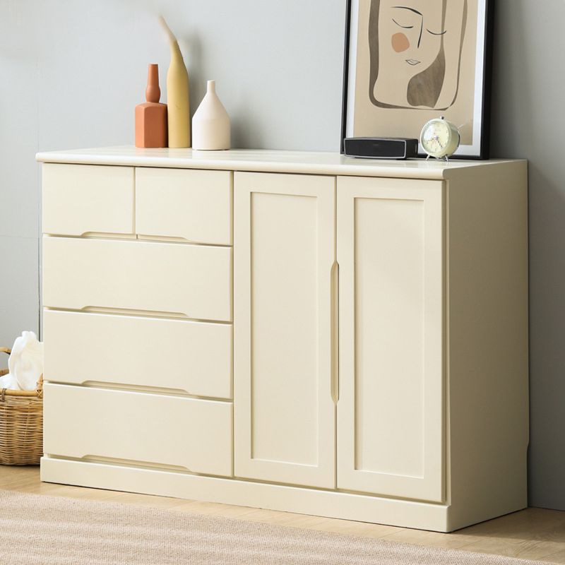 Traditional Solid Wood Storage Chest Bedroom Matte Finish Dresser