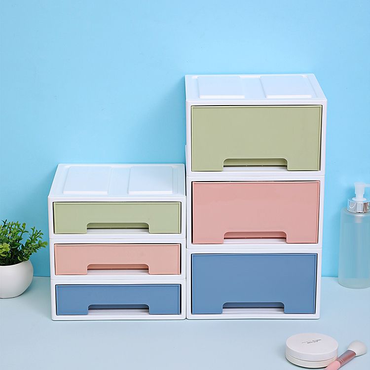 Coastal Plastic Cabinet Lateral Filing Cabinet with Drawers for Home and Office