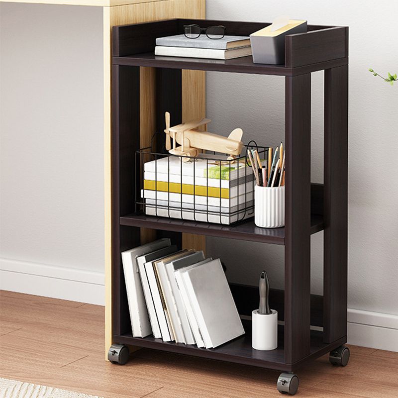 Modern Vertical File Cabinet Solid Wood File Cabinet with Storage Shelves