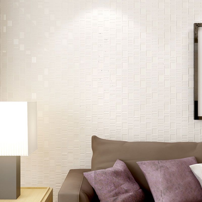 Stain-Resistant Mosaic Tile Wall Covering Non-Woven Fabric Wallpaper for Accent Wall, Non-Pasted