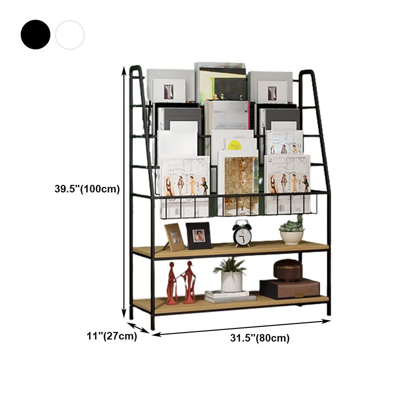 39.37"H Bookshelf Contemporary Style Bookcase for Study Room and Office