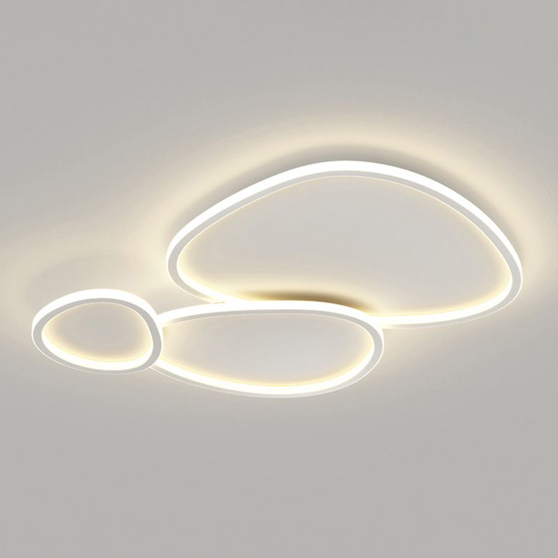 Modern Style Multi-Ring Shape Flush Mount Acrylic Ceiling Light for Living Room