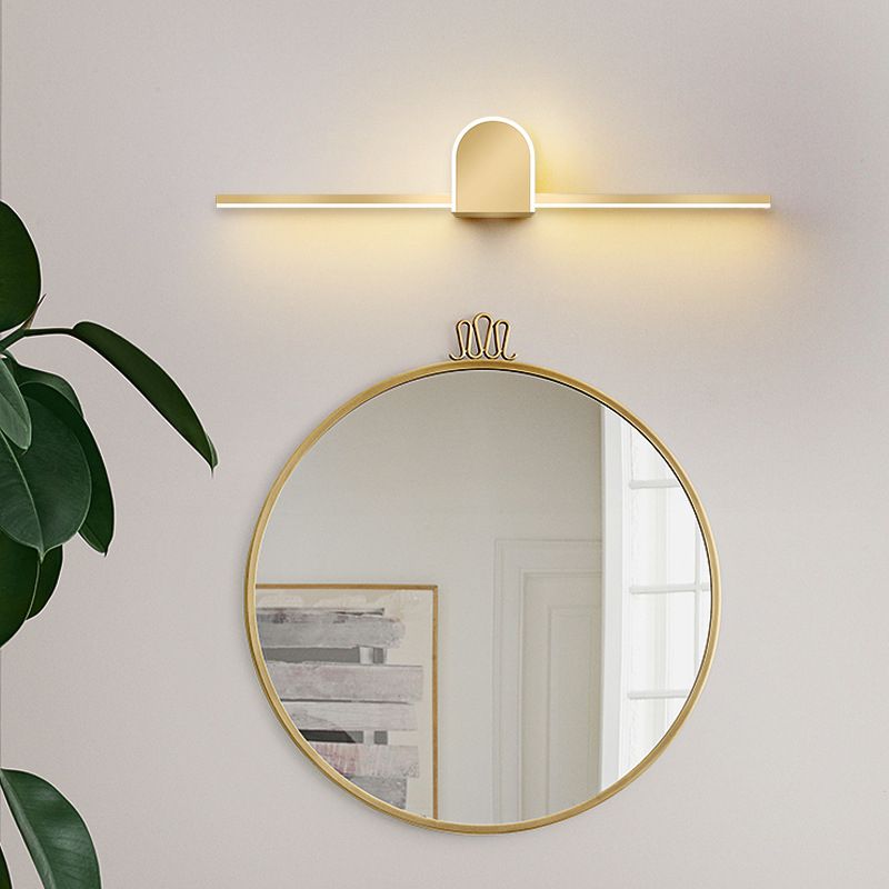 Modern Minimalist Style Linear Vanity Sconce Lights Metal Bar Light for Toilet