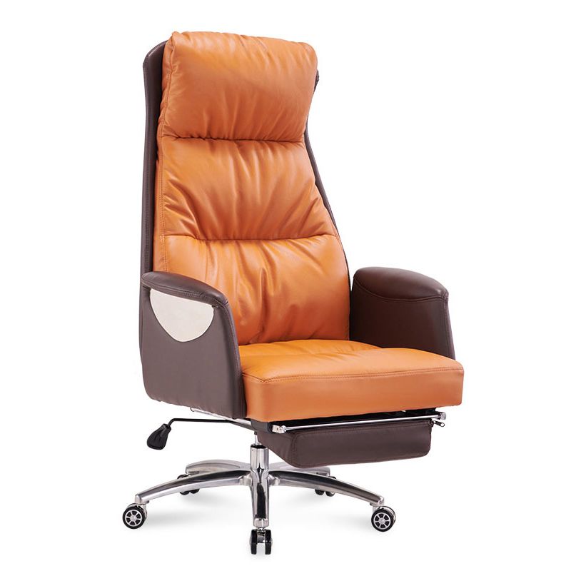 Modern Leather Executive Chair Adjustable High Back Office Chair