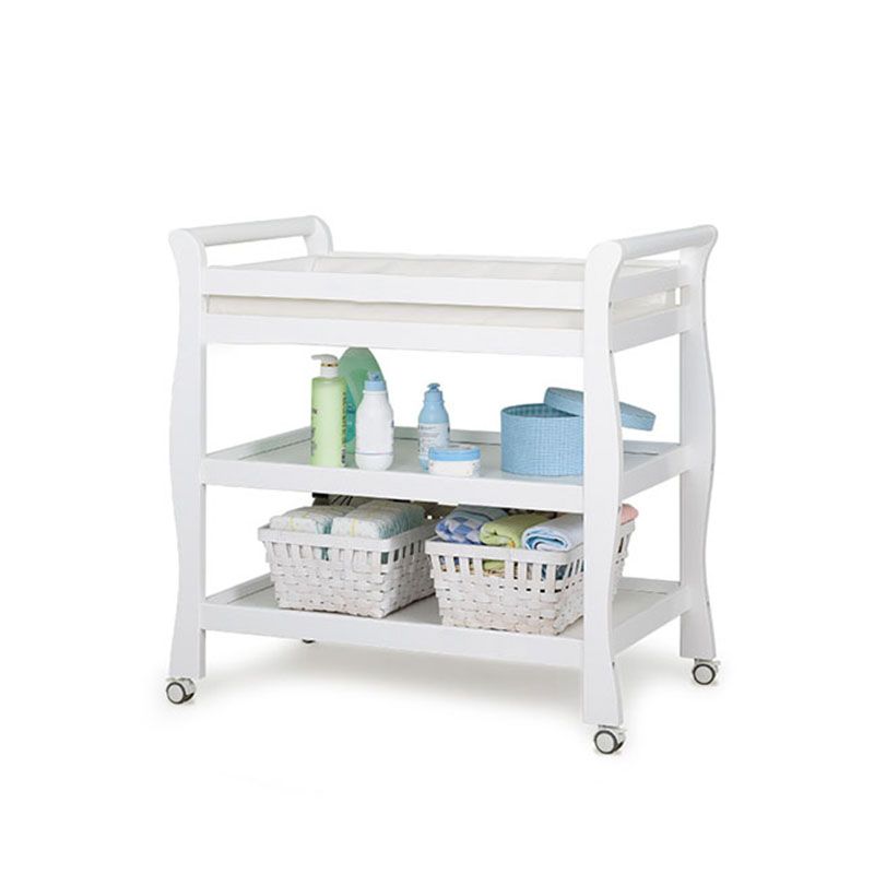 Modern Wooden Baby Changing Table Safety Rails Changing Table