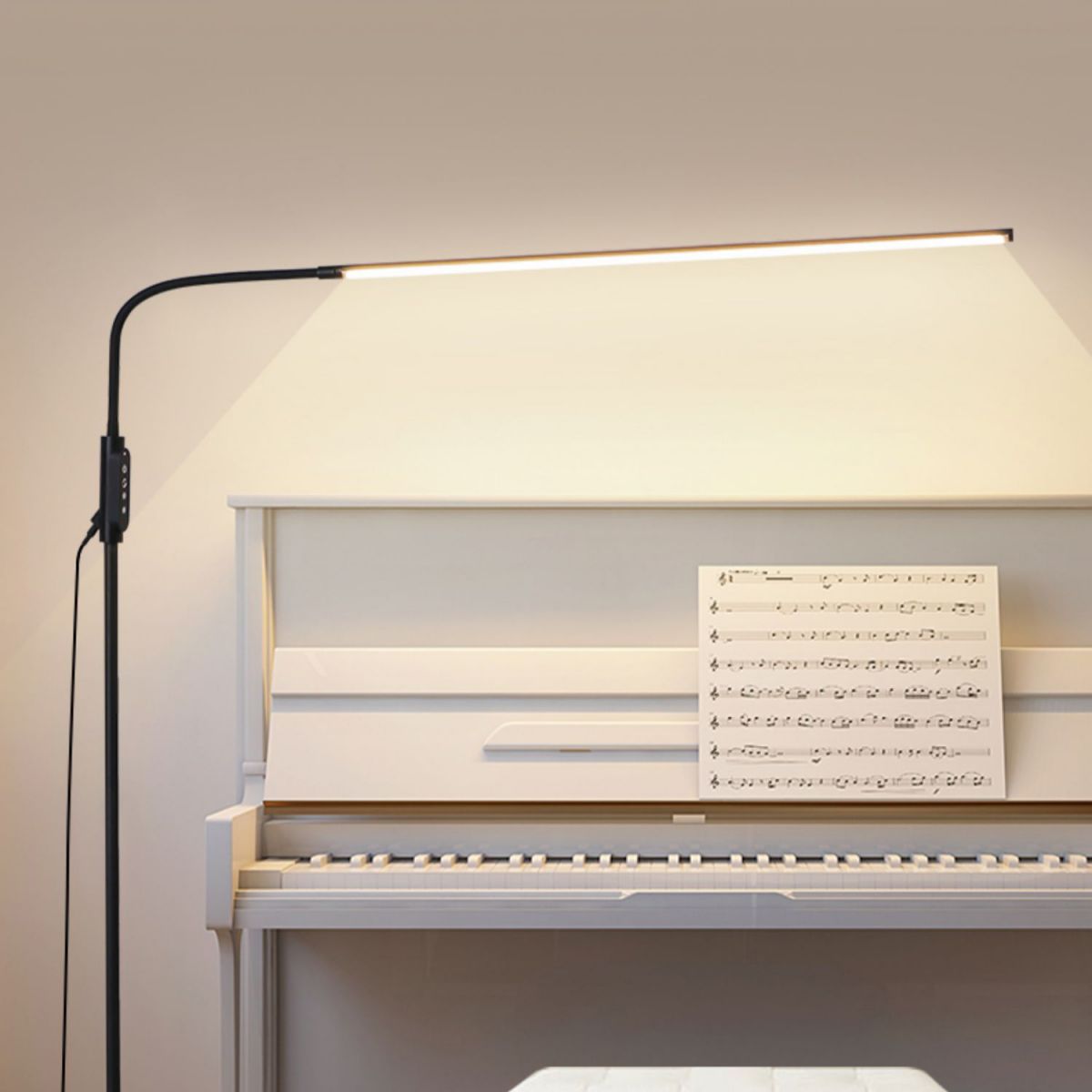 Lampade a pavimento in linea sottile in stile moderno metallo 1 luce pavimento