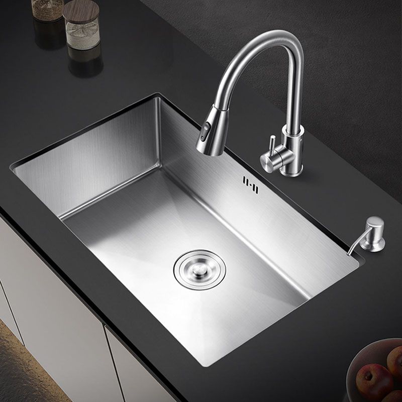 Modern Style Kitchen Sink Stainless Steel Undermount Kitchen Sink with Faucet