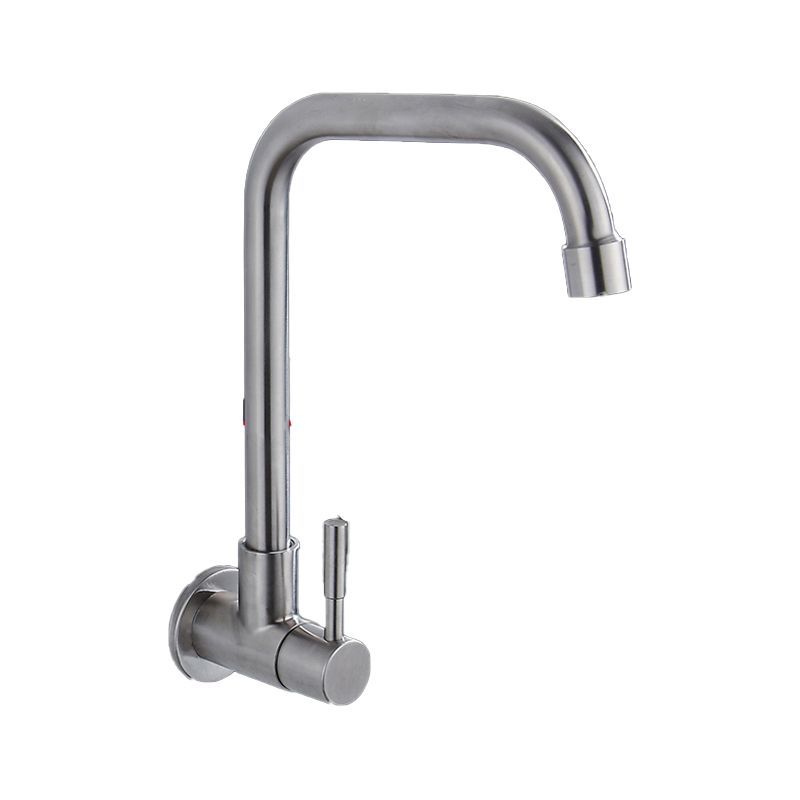 Contemporary Style Bar Faucet Metal Wall-mounted Kitchen Faucet