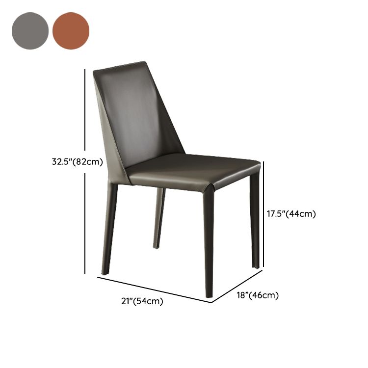 Contemporary Faux Leather and Metal Dining and Accent Chairs