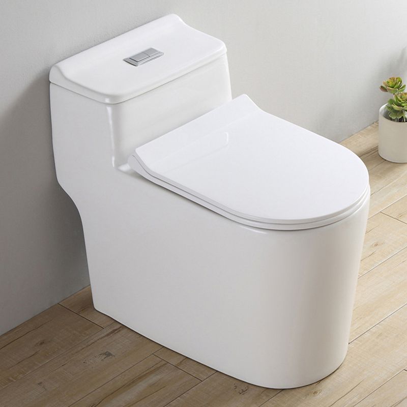 Traditional One Piece Toilet Bowl Floor Mount White Urine Toilet for Bathroom