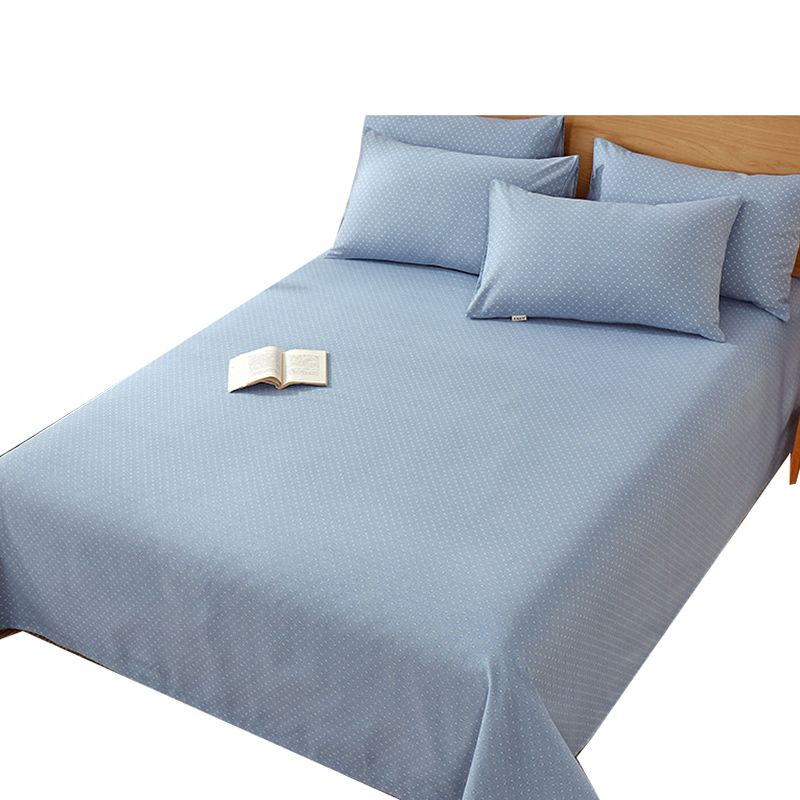 Cotton Bed Sheet 3-Piece Solid Color Fade Resistant Sheet Set