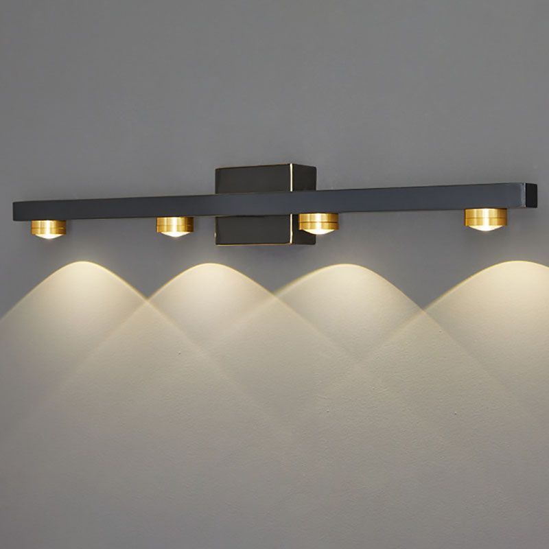 Modern Luxury Wall Light Multi-Light Vanity Wall Light with Plastic Shade