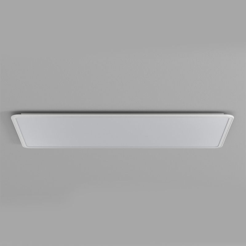 Metal Rectangle Flush Mount Light Fixture Modern 1 Light Flush Mount