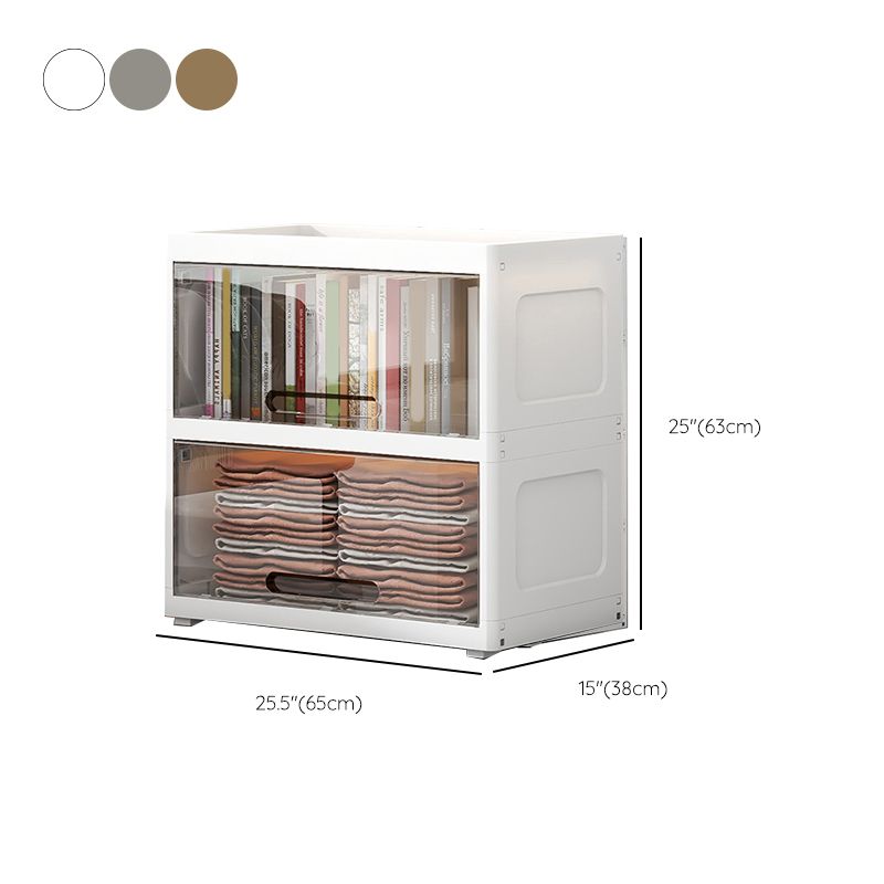 Contemporary Wardrobe Armoire with Door Plastic Youth Armoire